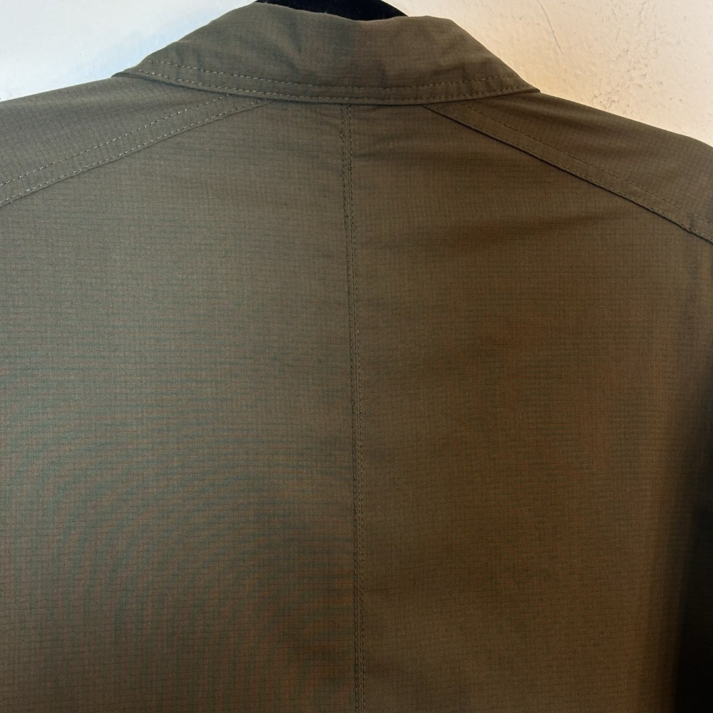 Toad&Co Men's XL Transverse ShirtJacket Full Zip Olive Green Lightweight Shacket - Picture 11 of 13